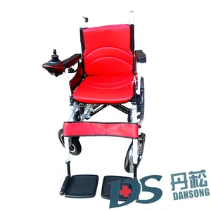 Silla de ruedas eléctrica equipada con batería de litio, herramienta de viaje para personas mayores discapacitadas