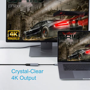 Cinza 4k 30Hz <span class=keywords><strong>USB</strong></span> C HDTV conversor adaptador tipo C entrada HDTV saída cabo de áudio para computador e laptop - Product Image 5