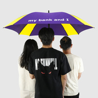 Parapluie de golf automatique grand format, coupe-vent, imperméable, anti-UV, design carré, haute qualité, impression de logo personnalisée