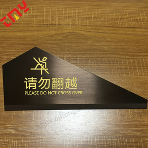 De público Matt acabado cepillado <span class=keywords><strong>grabado</strong></span> seguridad Piso mojado placa advertencia signo de Metal Hotel para restaurante - Product Image 3