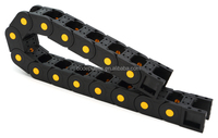 Portacables de Nylon Tipo Puente PA66 20*50mm con Hebilla Amarilla, Directo de Fábrica, Cadena Portacables Resistente para Máquinas CNC