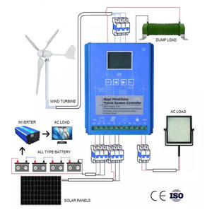 Контроллер гибридной ветровой и солнечной турбины, 500 Вт, 1000 Вт, 12 В, 24 В, 48 В, 3000 Вт, максимальная мощность зарядки, контроллер ветровой турбины - Product Image 5