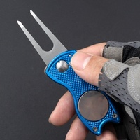 Fourche à balle en alliage d'aluminium et acier inoxydable VASTUP, accessoires pour parcours de golf et pelouse, modèle pliable à ressort 001