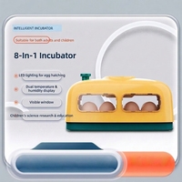 Incubadora de Huevos Inteligente para 8 Huevos, Incubadora Digital Automática para Huevos de Codorniz y Gallina