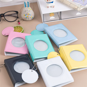 Approvisionnement d'usine : Mini album photo porte-clés 32 pochettes, support <span class=keywords><strong>pour</strong></span> photocards Kpop Macaron, classeur <span class=keywords><strong>pour</strong></span> photocards Kpop - Product Image 1