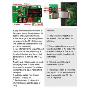 Carte de contrôle couleur complète asynchrone personnalisée d'usine OEM PCBA Rhx-Q1Q2Q4Q10 Wifi mobile Ruihe Tête de porte LED Écran de voiture couleur complète - Product Image 5