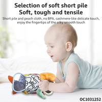 Hochet en peluche en peluche cadeau pour bébé berceau suspendu hochet jouets sensoriels montessori balles molles pour bébés