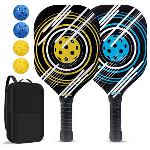 Usine directe personnalisée ensemble de raquette de pickleball en bois de peuplier raquette en bois de sports de plein air avec pickleballs personnalisés - Product Image 4