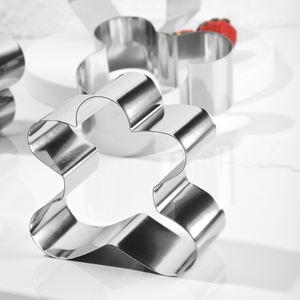 Juego de moldes para pastel de queso, 4/6/8 pulgadas, acero inoxidable, diferentes formas, pastel de molde para Mousse, anillo, juego de cortadores de galletas para panadería - Product Image 2