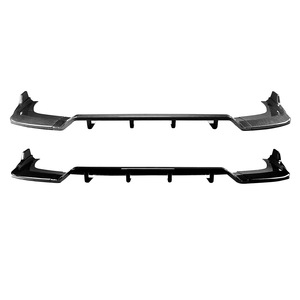 ดิฟฟิวเซอร์หลังทรง S-Line สำหรับ Audi A3 8Y รุ่นปี 2021-2024 แบบ Sedan  สปอยเลอร์มุมท้าย  สไตล์แต่ง  สีดำ Piano Black  ลายคาร์บอนไฟเบอร์  แบบด้าน - Product Image 5