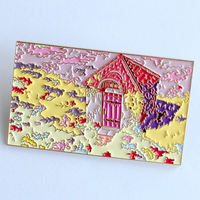 Épinglettes personnalisées en émail doux souvenir en métal plaqué argent en laiton avec sérigraphie Art de collection