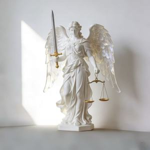 Escultura de Resina del Arcángel Miguel - Regalo de Decoración para el Hogar de Alta Gama, Escultura Personalizada Bozhiyi - Product Image 1