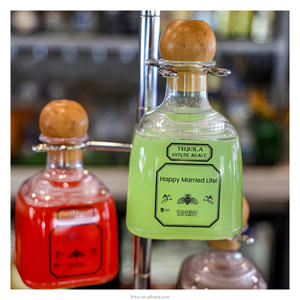 375 मिलीलीटर पुनः प्रयोज्य अनुपयोगी प्लास्टिक मिनी संरक्षक बोतल कॉकटेल टेक्विला पेट्रान कप कॉर्क ढक्कन वैलेंटाइन डे रैमदान डिशवॉशर - Product Image 1