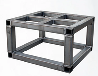 Fabrication de cadres en acier soudés sur mesure de grande taille, usinage CNC, base de machine, fabricant OEM