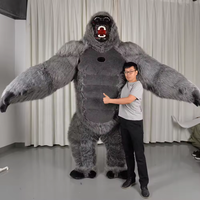 Costume de mascotte de gorille réaliste King Kong gonflable Efun Costume en peluche unisexe pour adultes