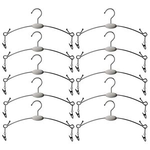 Porte-soutiens-<span class=keywords><strong>gorge</strong></span> en métal durable avec crochets et pinces Cintres pour enfants à la mode Lingerie Shop Display Hanger - Product Image 1