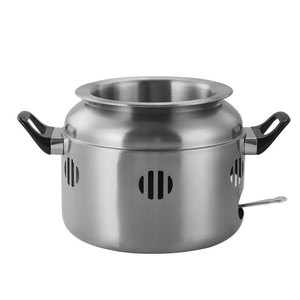 Olla de Acero Inoxidable para Brochetas 2.1L-4L, Olla Ligera para Exteriores, para Barbacoa y Cocina - Product Image 5