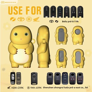 Nouveau produit Cartoon Creative Covers pour clés de voiture pour Honda/Yamaha Motor et Toyota/Perodua Cars Cute Custom Keychain Accessories - Product Image 6