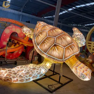 SGLF20 الصينية العام الجديد فانوس الحيوان فانوس البحر السلاحف فانوس المهرجان للتزين مهرجان
