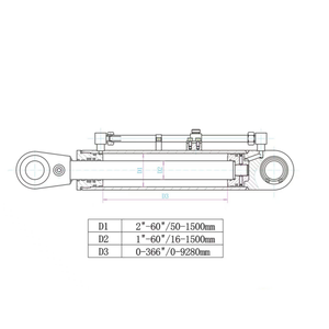מחיר מפעל, התאמה אישית של צילינדרים הידראוליים הנדסיים, צילינדרים הידראוליים טלסקופיים קטנים להרמה, למכירה - Product Image 3