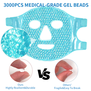 Maschera di ghiaccio perle di gel impacco di ghiaccio riutilizzabile caldo e <span class=keywords><strong>freddo</strong></span> per il viso - Product Image 4