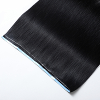 Extensions de cheveux lisses Genius Tape Weft, nouvelle conception, brun foncé, double épaisseur, cheveux humains vierges russes naturels, 14"-26"