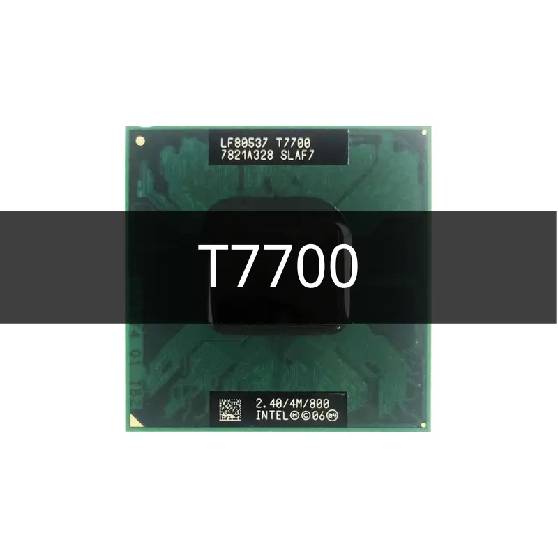 Core 2 Duo T7700 SLA43 SLAF7 2.4 GHz Used Dual-Core Dual-Thread CPU Processor 4M 35W Socket P