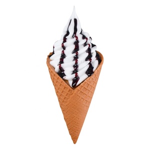 Conos de helado artificiales, modelo de comida falsa para exhibición, soporte completo, simulación de helado de chocolate, exhibición publicitaria de Big Mac - Product Image 1
