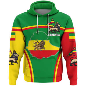 Ethiopia Sư Tử In Gaiter Tribal Cổ Điển Hoodies Cho Nam Giới Tùy Chỉnh Màu Đen Cộng Với Kích Thước Kéo Trên Hoodies Thường Trùm đầu Áo - Product Image 6