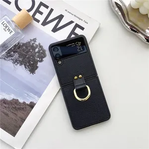 สำหรับ <span class=keywords><strong>Samsung</strong></span> <span class=keywords><strong>Z</strong></span> พลิก1 <span class=keywords><strong>2</strong></span> 3เคสที่มีห่วงเข็มขัดหนัง PU ย้อนยุคกันกระแทกเคสโทรศัพท์สำหรับ <span class=keywords><strong>Samsung</strong></span> Galaxy <span class=keywords><strong>Z</strong></span> <span class=keywords><strong>flip</strong></span> 4 5 - Product Image 2