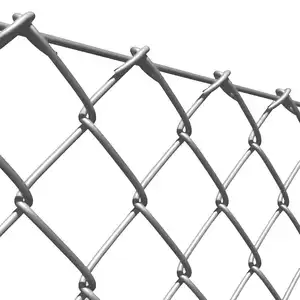 High Quality Galvanized PVC Coated Iron Wire Mesh Chain Link Temporary Fence