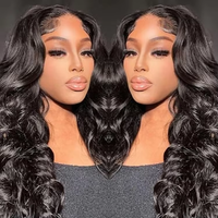 Perruques Lace Front Cheveux Humains Vietnamiens de Qualité 12A de Luxe, HD Transparentes, Sans Colle, Pré-Épilées, Prêtes à Porter, Bouclées, Cheveux Bruts
