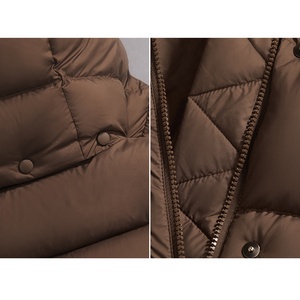 Nouvelle veste matelassée Boying pour <span class=keywords><strong>femme</strong></span> en duvet de canard blanc, épaisse, chaude, à capuche, coupe ample, coupe-vent, écologique pour l'<span class=keywords><strong>hiver</strong></span> - Product Image 5