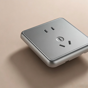 Prise murale PC minimaliste 1A 240V IP20, design encastré avec Wi-Fi, application Smart Life et 2 ports USB-A - Product Image 1