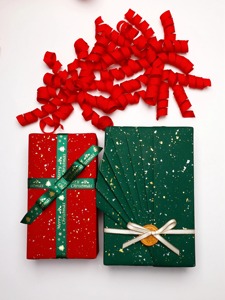 La Ribbons Butterfly <b>Bow</b> Set <b>Red</b> White Christmas Birthday Wedding Decorations 4 Premium Polyester Fashion <b>Bows</b> Star Design - Product Image 5