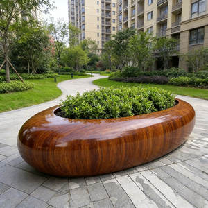 B91 FRP Seats for Offices Hotels Shopping Schools Parks-Midcentury Design Durable <b>Eco</b>-Friendly Outdoor Public Area Rest Stools - Product Image 5