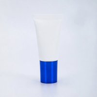 Tube cosmétique vide en PE de 25 mm avec bouchon à vis, impression de logo personnalisée, OEM pour l'emballage de crème pour le visage, lotion, soins de la peau