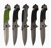 Couteau pliant industriel utilitaire, manche en aluminium durable, lame en acier 3cr13/ABS, 22,7 cm, pour extérieur, bricolage, survie, OEM ODM acceptés