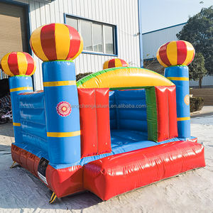 Château gonflable extérieur blanc avec souffleur 3mx3m Jouets gonflables comprenant une maison à rebond - Product Image 4