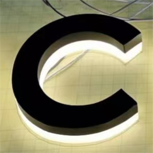 3D Metal Backlit Commercial Advertising LED Sign with IP65 Waterproof for Office Building and Car Decoration