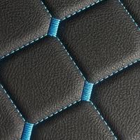 Tissu en similicuir PU matelassé de luxe en gros, imperméable, pour sièges de voiture de direction, certifié REACH