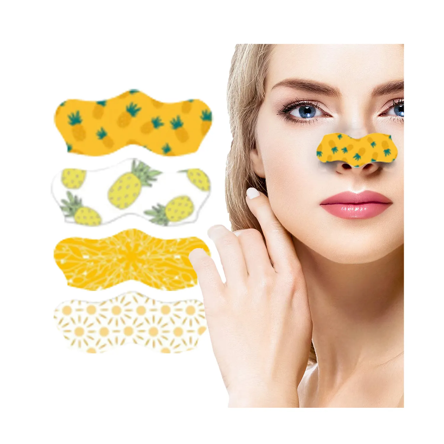 Blackhead Pore Strips Blackhead Remover Deep Cleansing Pore Strips For Nose Customized Print