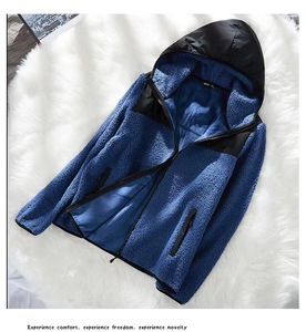 Veste à col montant en 100% Polyester pour homme, vêtement personnalisé avec poches - Product Image 3