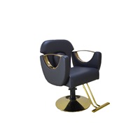 Fauteuil de Barbier Professionnel Homme Entièrement Noir en Gros pour Salon de Beauté, Équipement et Mobilier de Coiffure