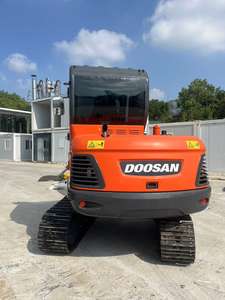 Mini-excavatrice Doosan DX60/DX55, haute performance, moteur Doosan, pompe de 6 tonnes, moteur à engrenages, composants principaux PLC, stock d'occasion, Shanghai - Product Image 2