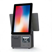 Système de point de vente Android à double écran personnalisé 15,6 pouces, machine tout-en-un, caisse intelligente intégrée avec imprimante thermique, pour les centres commerciaux