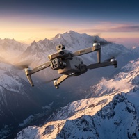 Drone AE60ultra S880 Pro Max GPS, portée de 10 km, évitement d'obstacles laser à 360°, caméra 4K, pliable pour les aventures en plein air