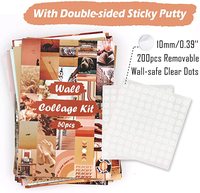 Kit de collage mural, affiches esthétiques, 50 pièces, 4x6 pouces, décoration murale photo bohème pour chambre à coucher, style Ins pour adolescentes
