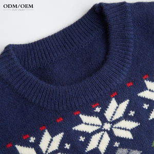 Suéter Navideño Personalizado de Punto Jacquard para Mujer, Estilo Grueso, Manga Larga, Otoño-Invierno 2026 - Product Image 6