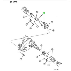 Eje de transmisión trasero Dodge Dakota 04384618 53005548 para modelos de 1990-1996 - Product Image 3